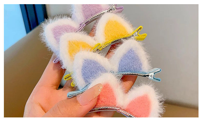 DIY Luxury fluffy bunny Ear Hand Made Wholesle