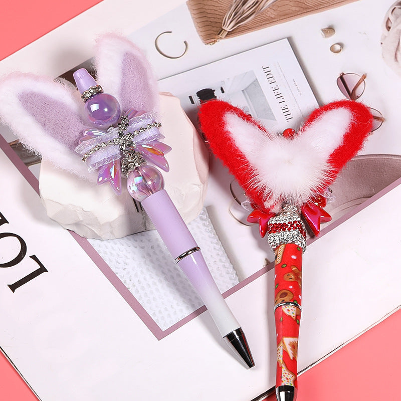 DIY Luxury fluffy bunny Ear Hand Made Wholesle